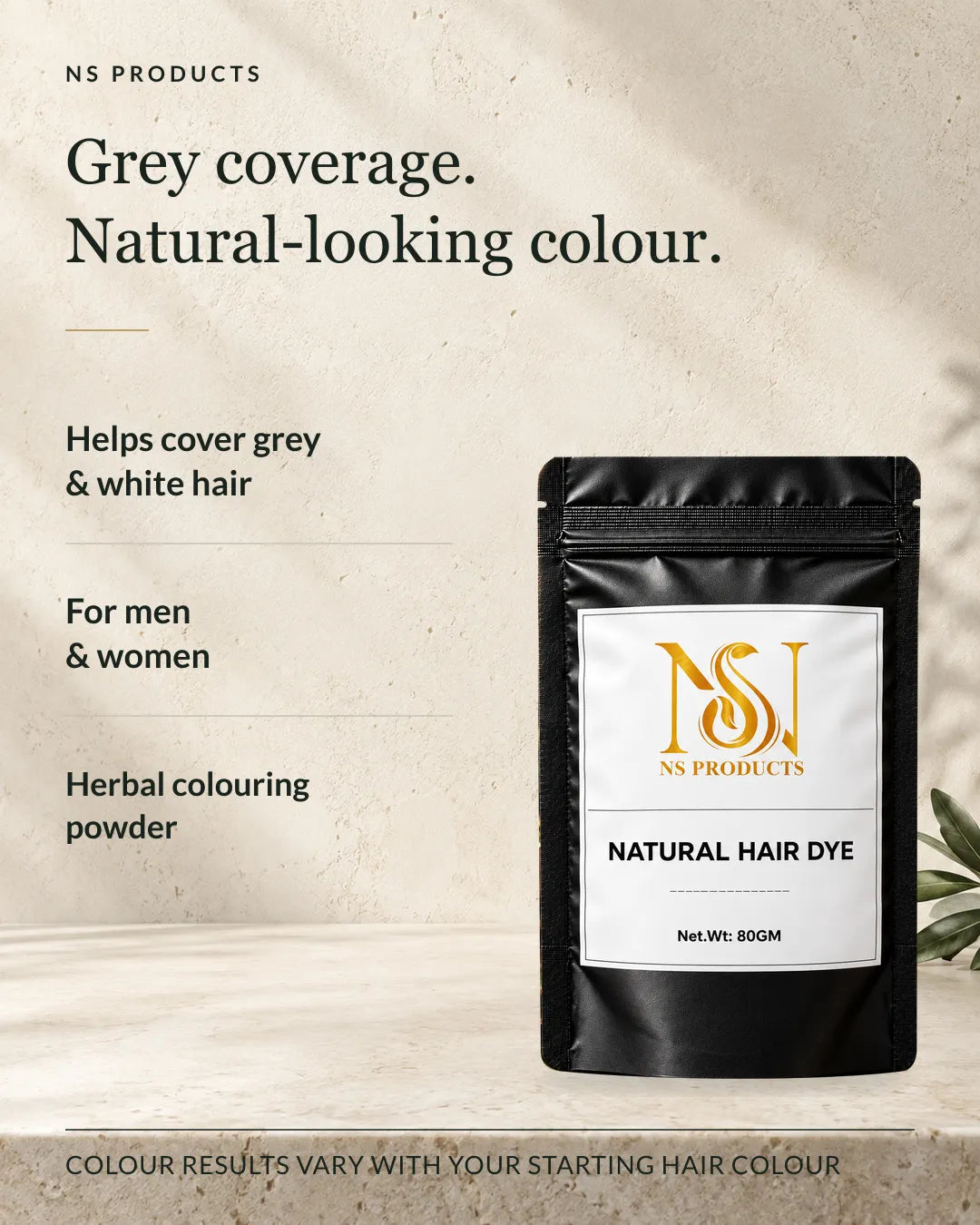 NS Natural Hair Dye Powder – 80 g